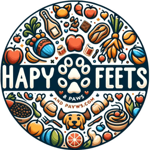 Happy Feets and Paws Logo