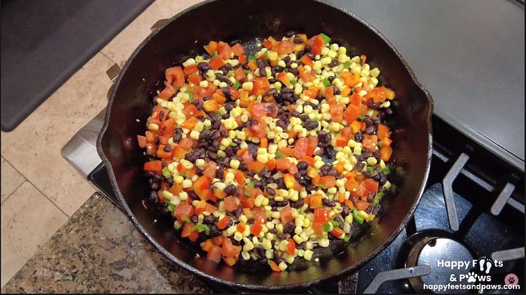corn, tomatoes, black beans for south west egg roll recipe
